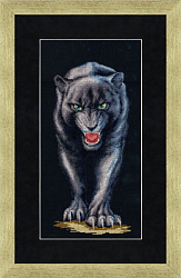 Вышивка НС-006 Серебристая пантера Вышивка НС-006 Серебристая пантера