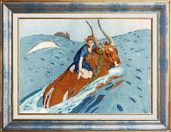 Вышивка МК-091 Похищение Европы. 1910 Вышивка МК-091 Похищение Европы. 1910